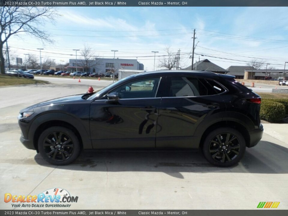 2023 Mazda CX-30 Turbo Premium Plus AWD Jet Black Mica / White Photo #6