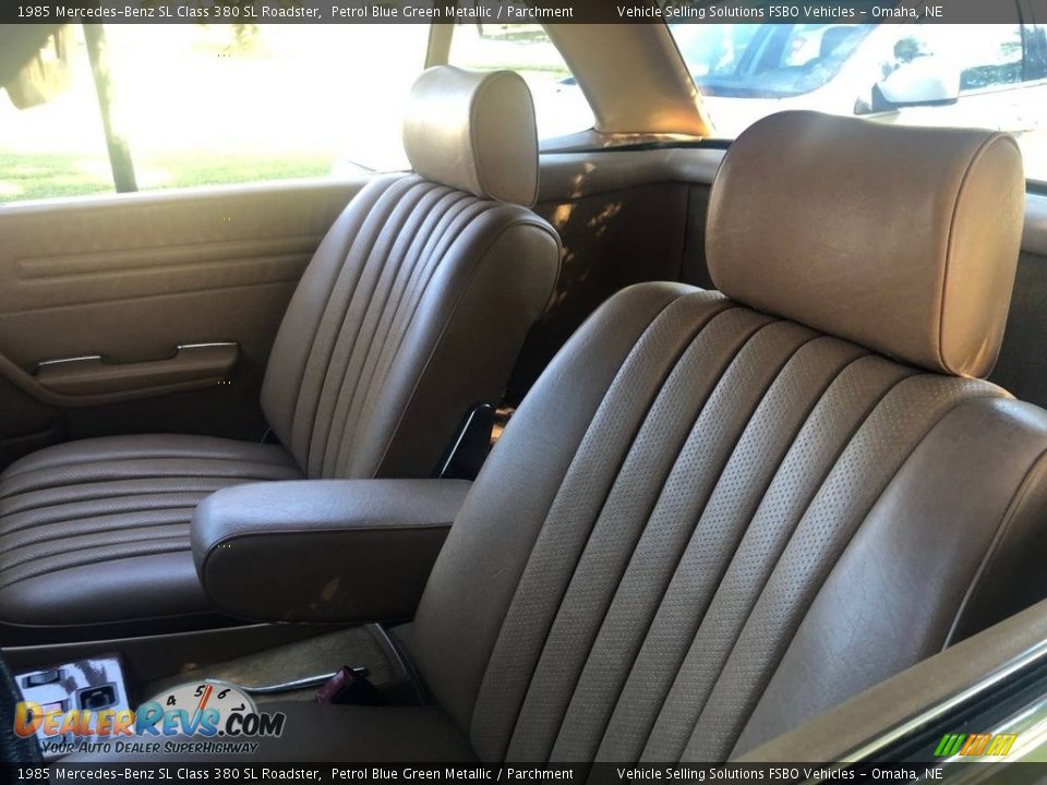 Front Seat of 1985 Mercedes-Benz SL Class 380 SL Roadster Photo #3