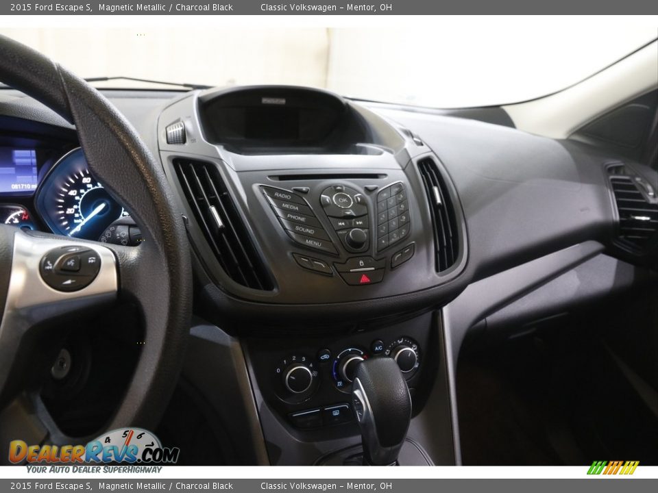 2015 Ford Escape S Magnetic Metallic / Charcoal Black Photo #9