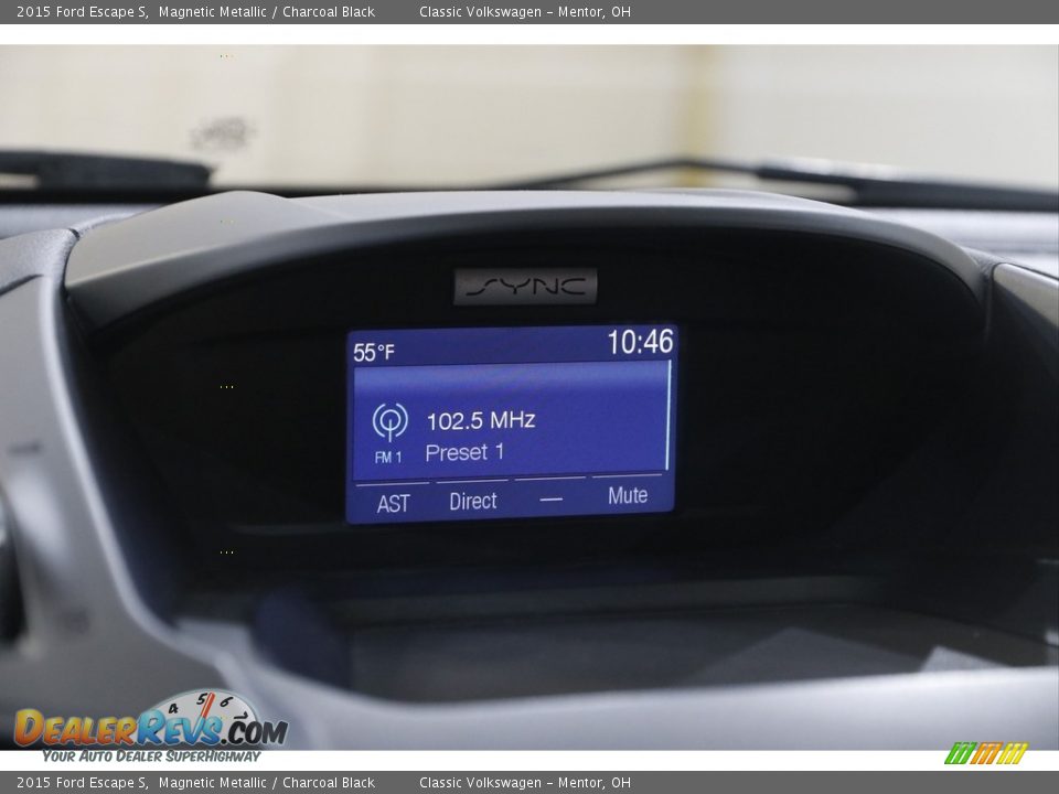 2015 Ford Escape S Magnetic Metallic / Charcoal Black Photo #10