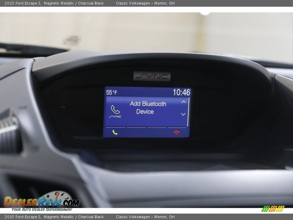 2015 Ford Escape S Magnetic Metallic / Charcoal Black Photo #11