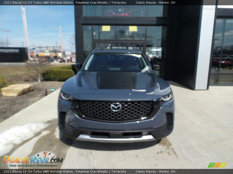 2023 Mazda CX-50 Turbo AWD Meridian Edition Polymetal Gray Metallic / Terracotta Photo #2