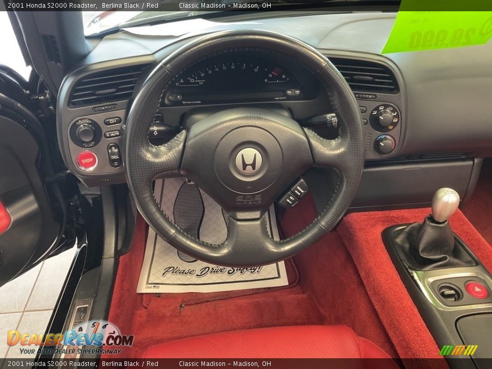 2001 Honda S2000 Roadster Berlina Black / Red Photo #4