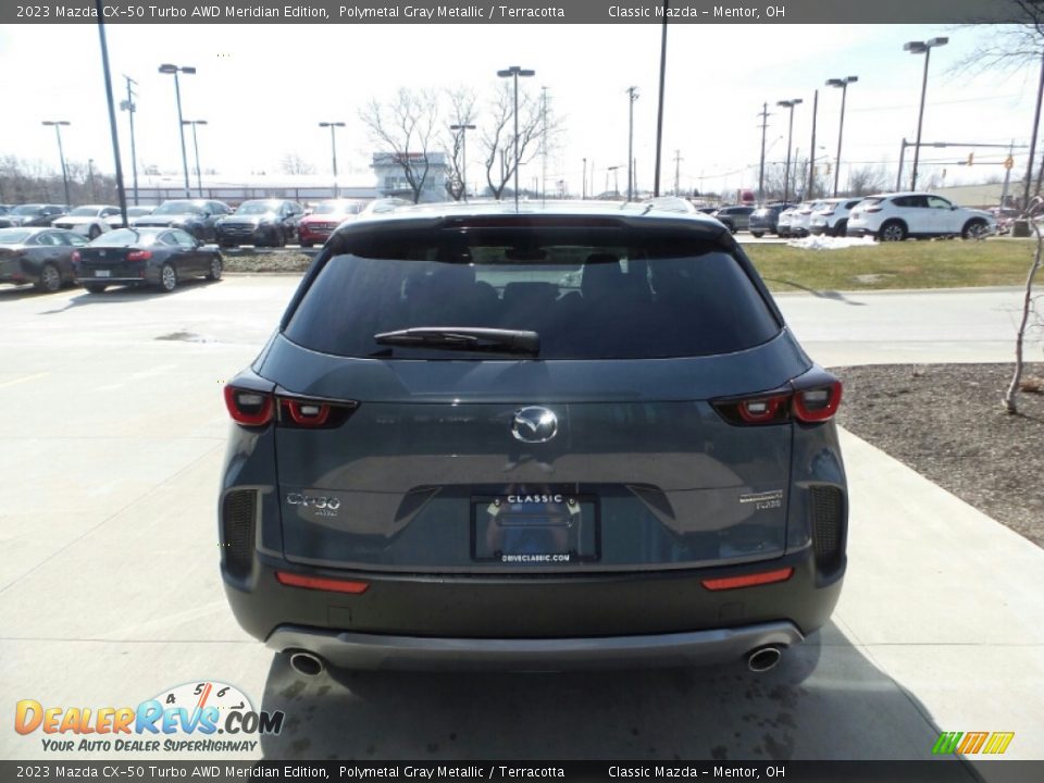 2023 Mazda CX-50 Turbo AWD Meridian Edition Polymetal Gray Metallic / Terracotta Photo #5