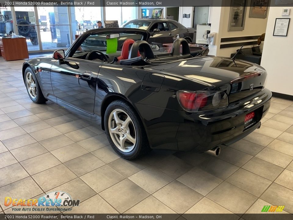 2001 Honda S2000 Roadster Berlina Black / Red Photo #6
