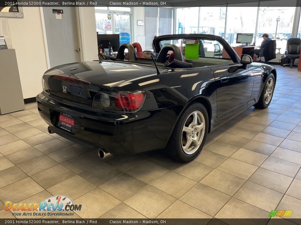 2001 Honda S2000 Roadster Berlina Black / Red Photo #7