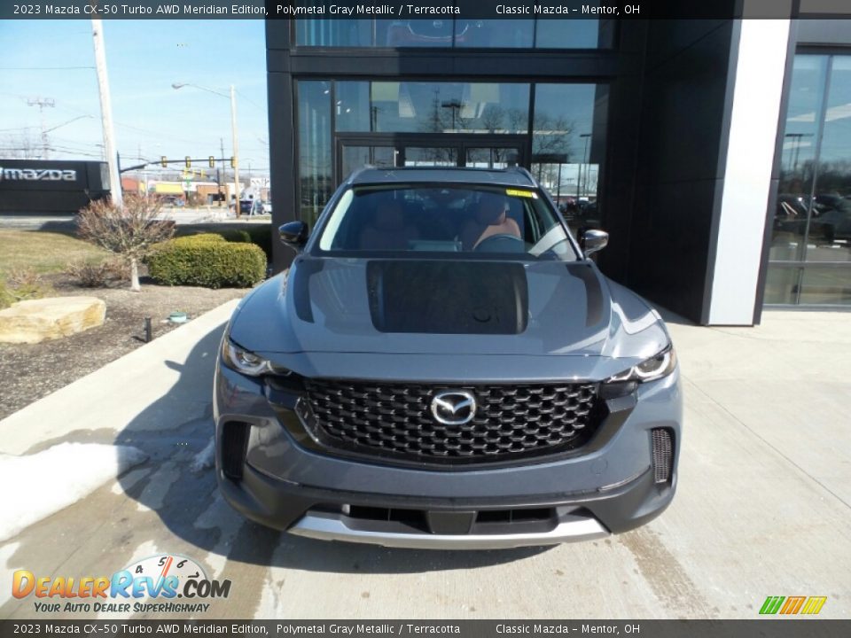2023 Mazda CX-50 Turbo AWD Meridian Edition Polymetal Gray Metallic / Terracotta Photo #2