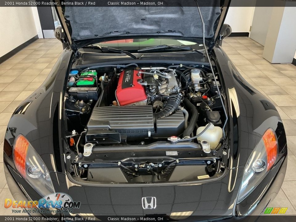 2001 Honda S2000 Roadster Berlina Black / Red Photo #9