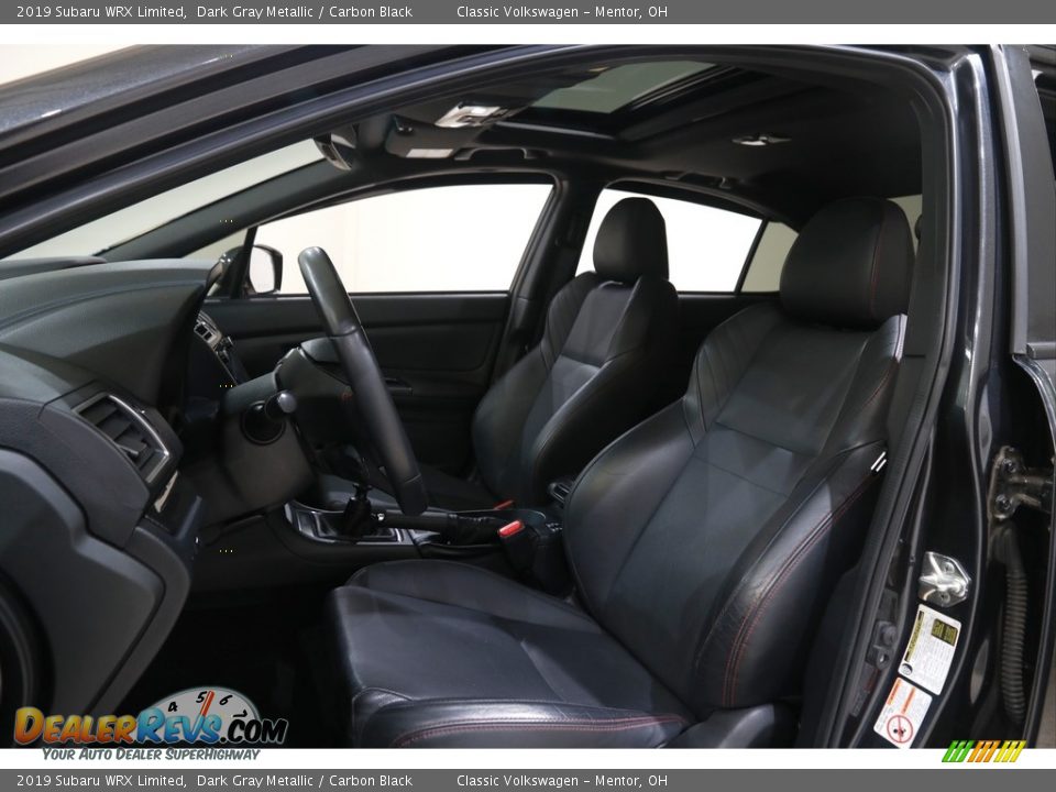 2019 Subaru WRX Limited Dark Gray Metallic / Carbon Black Photo #5