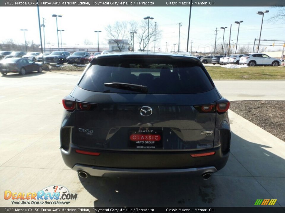 2023 Mazda CX-50 Turbo AWD Meridian Edition Polymetal Gray Metallic / Terracotta Photo #5
