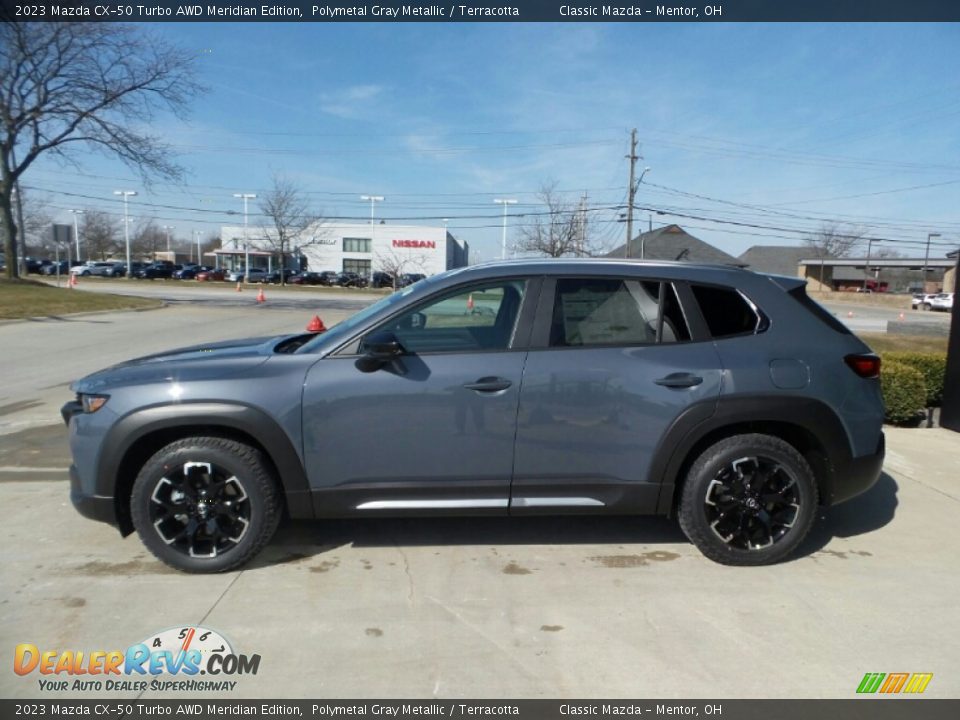 2023 Mazda CX-50 Turbo AWD Meridian Edition Polymetal Gray Metallic / Terracotta Photo #6