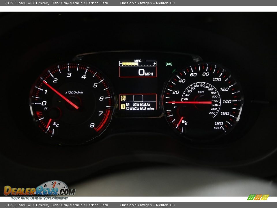 2019 Subaru WRX Limited Dark Gray Metallic / Carbon Black Photo #8