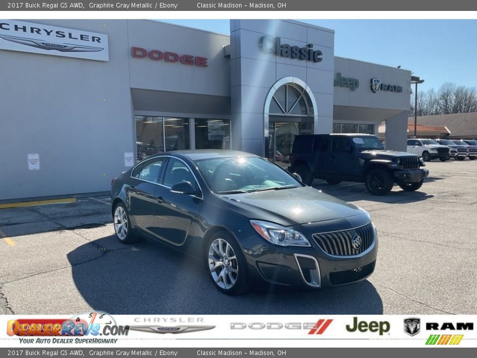 2017 Buick Regal GS AWD Graphite Gray Metallic / Ebony Photo #1