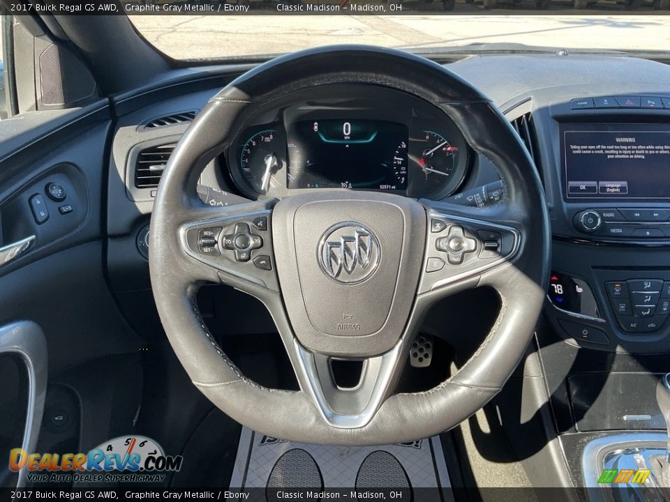 2017 Buick Regal GS AWD Graphite Gray Metallic / Ebony Photo #5