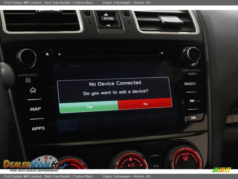 2019 Subaru WRX Limited Dark Gray Metallic / Carbon Black Photo #17