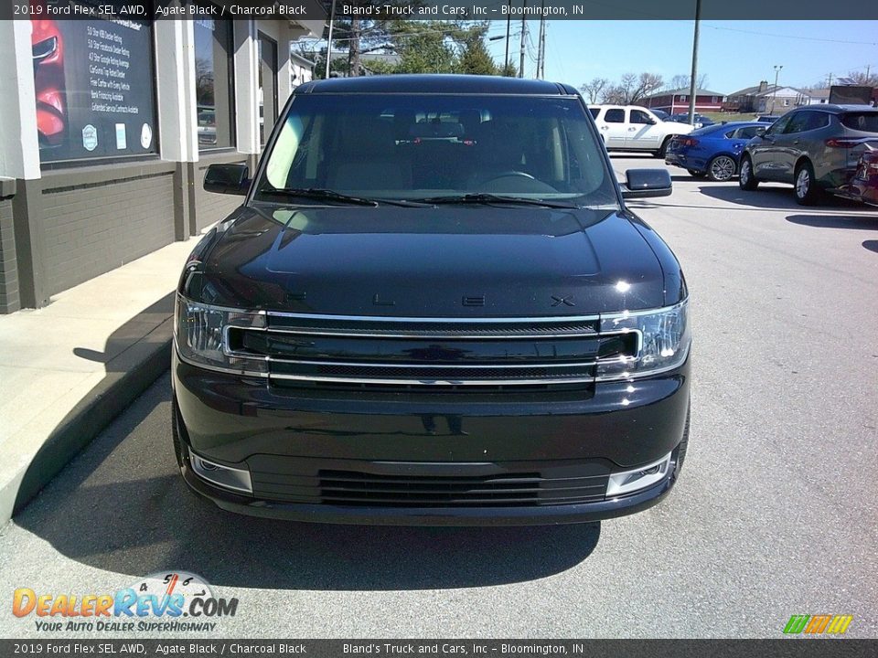 2019 Ford Flex SEL AWD Agate Black / Charcoal Black Photo #4