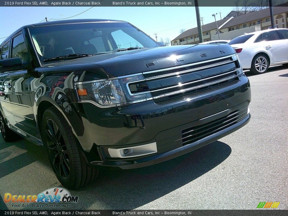 2019 Ford Flex SEL AWD Agate Black / Charcoal Black Photo #5