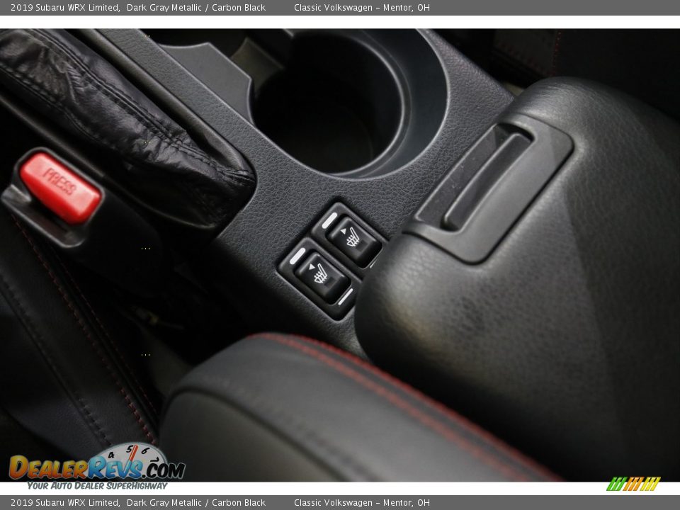 2019 Subaru WRX Limited Dark Gray Metallic / Carbon Black Photo #21