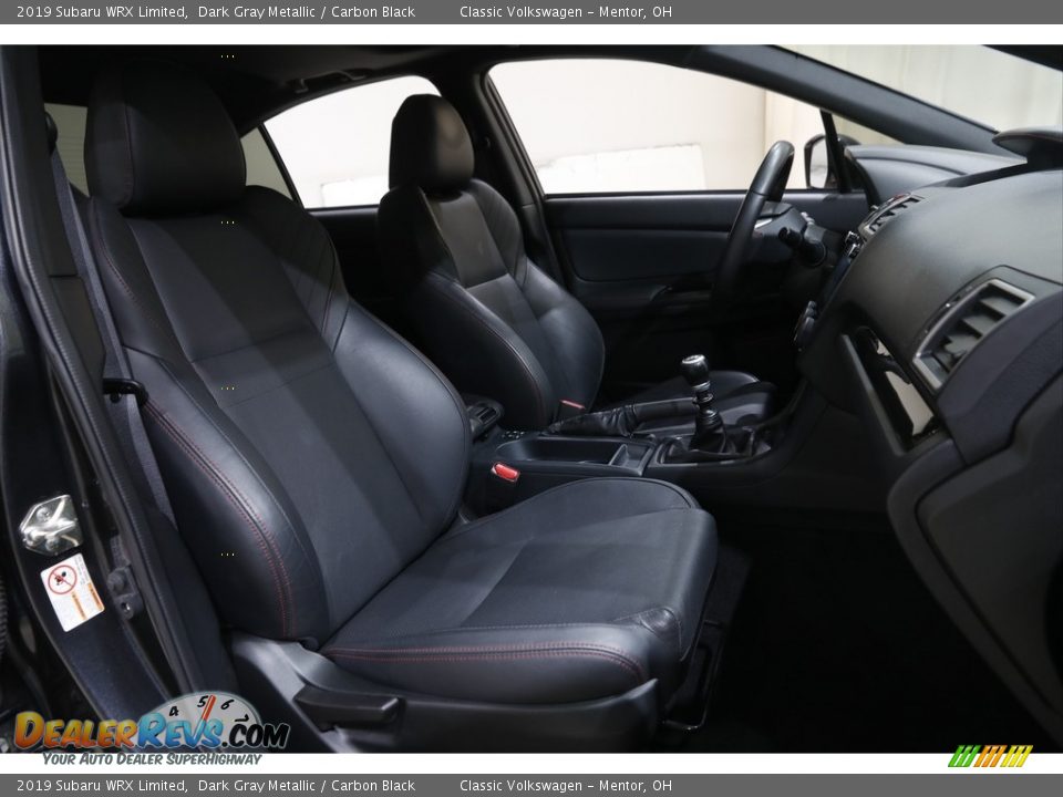 2019 Subaru WRX Limited Dark Gray Metallic / Carbon Black Photo #22