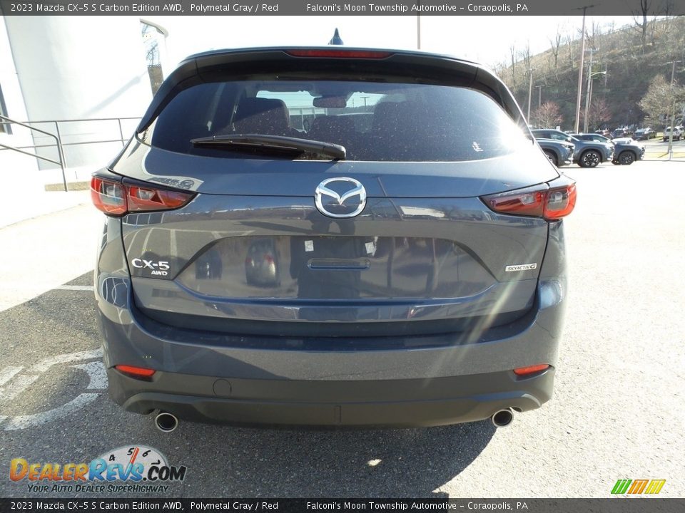 2023 Mazda CX-5 S Carbon Edition AWD Polymetal Gray / Red Photo #3