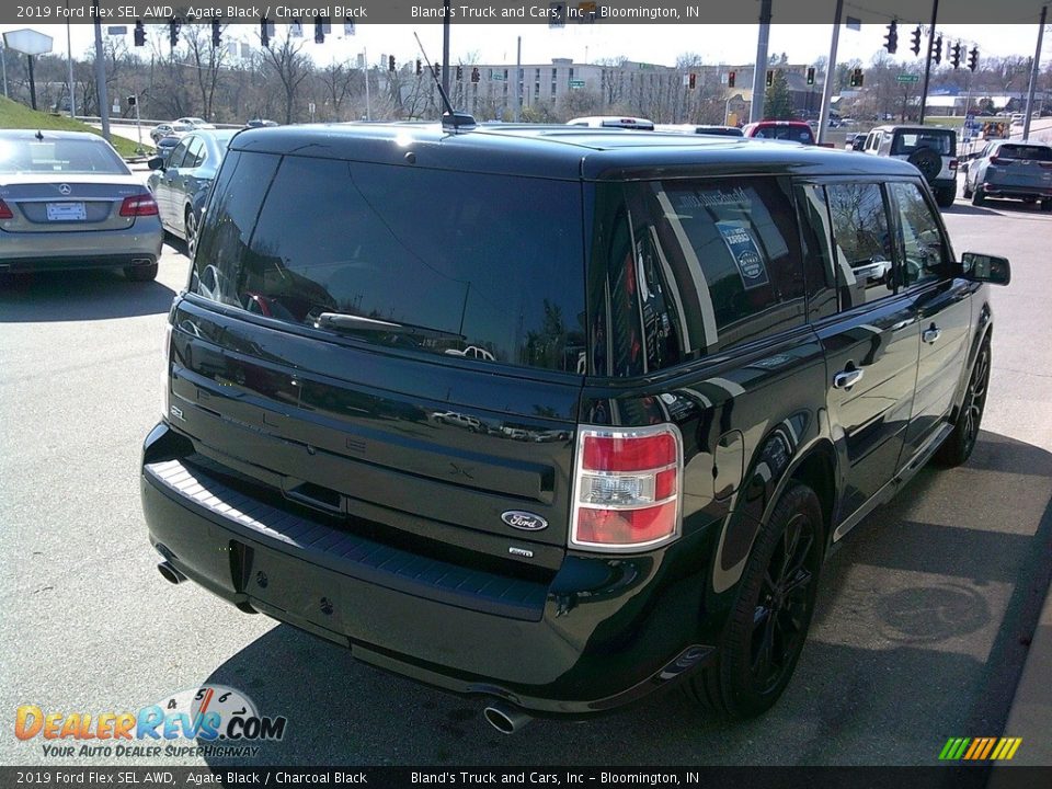 2019 Ford Flex SEL AWD Agate Black / Charcoal Black Photo #7