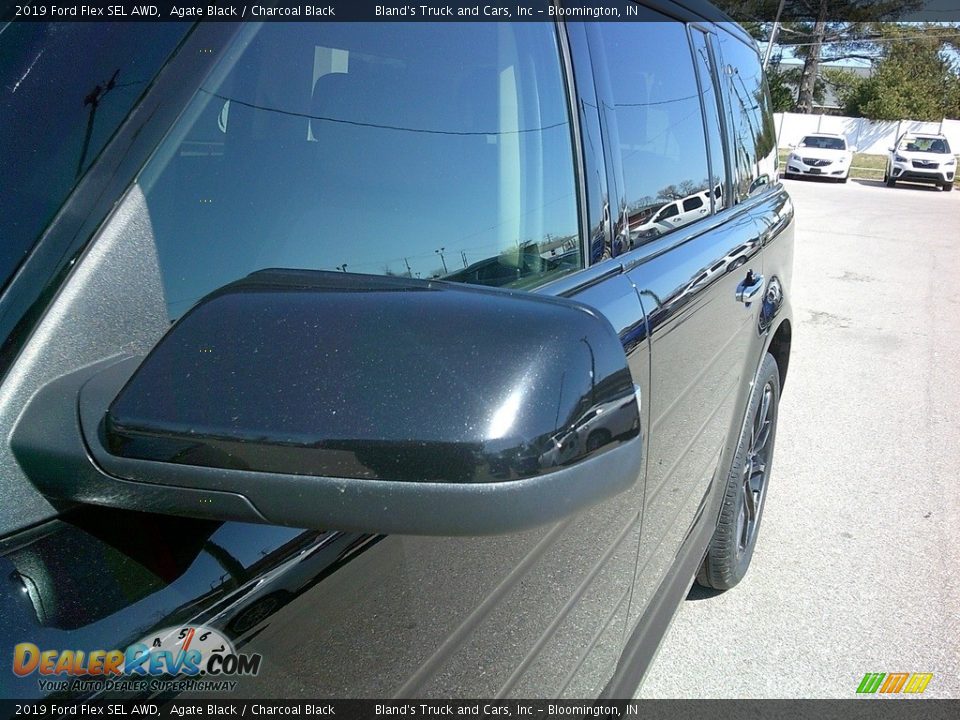 2019 Ford Flex SEL AWD Agate Black / Charcoal Black Photo #8