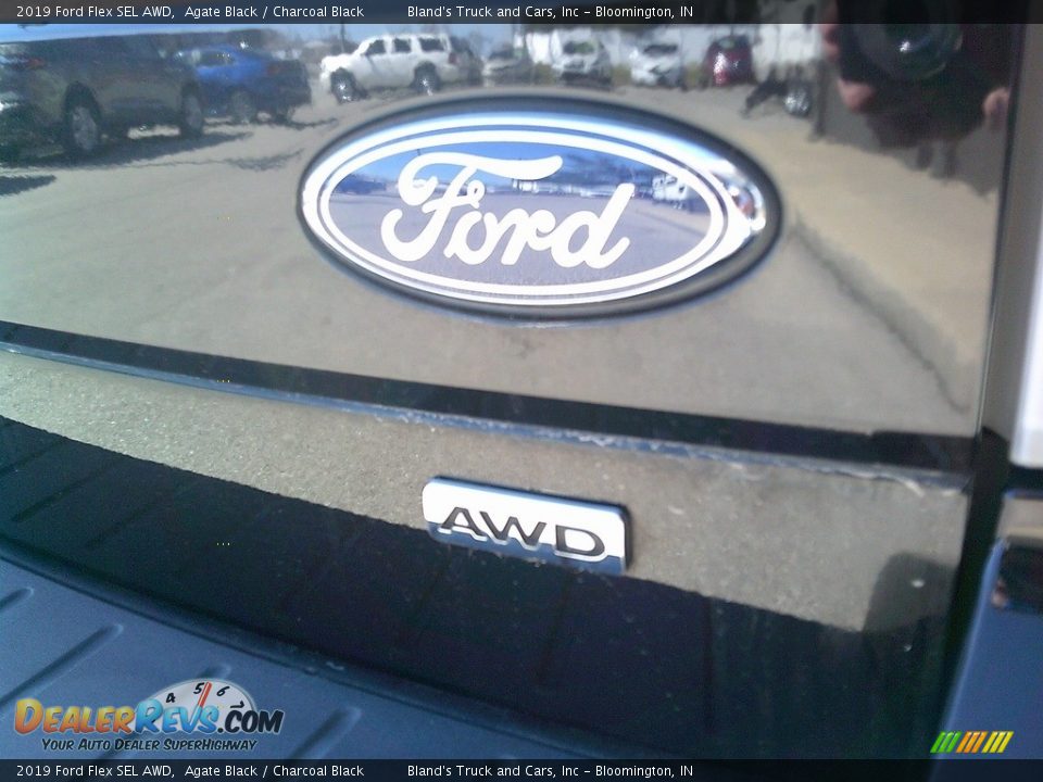 2019 Ford Flex SEL AWD Agate Black / Charcoal Black Photo #27
