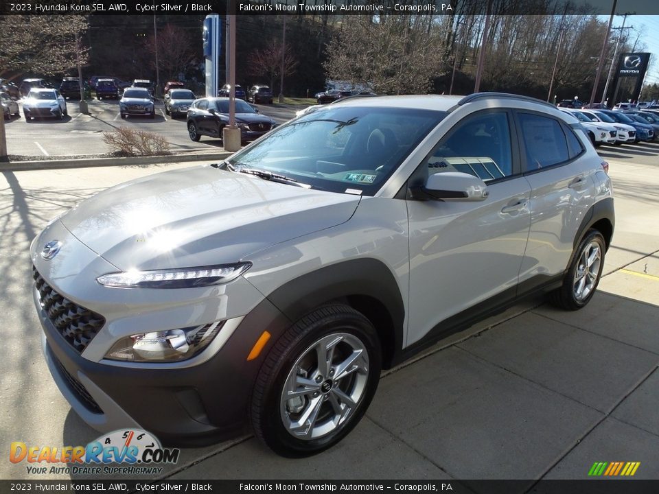 2023 Hyundai Kona SEL AWD Cyber Silver / Black Photo #7