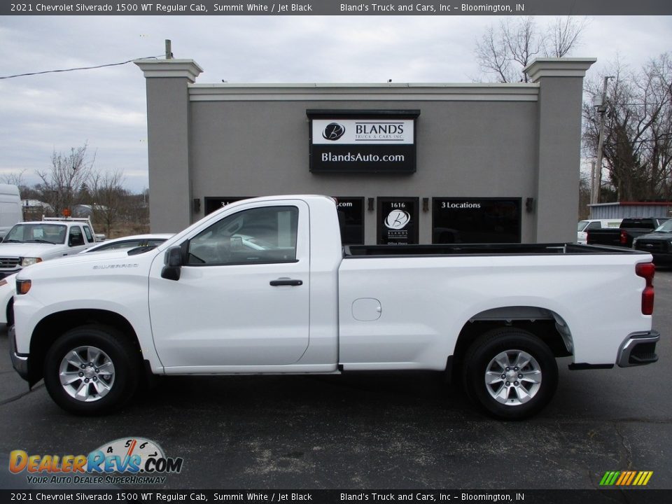 2021 Chevrolet Silverado 1500 WT Regular Cab Summit White / Jet Black Photo #1