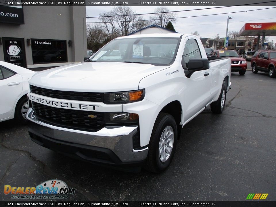 2021 Chevrolet Silverado 1500 WT Regular Cab Summit White / Jet Black Photo #2