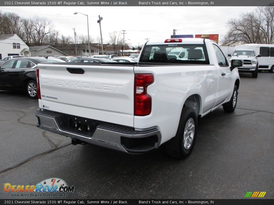 2021 Chevrolet Silverado 1500 WT Regular Cab Summit White / Jet Black Photo #4