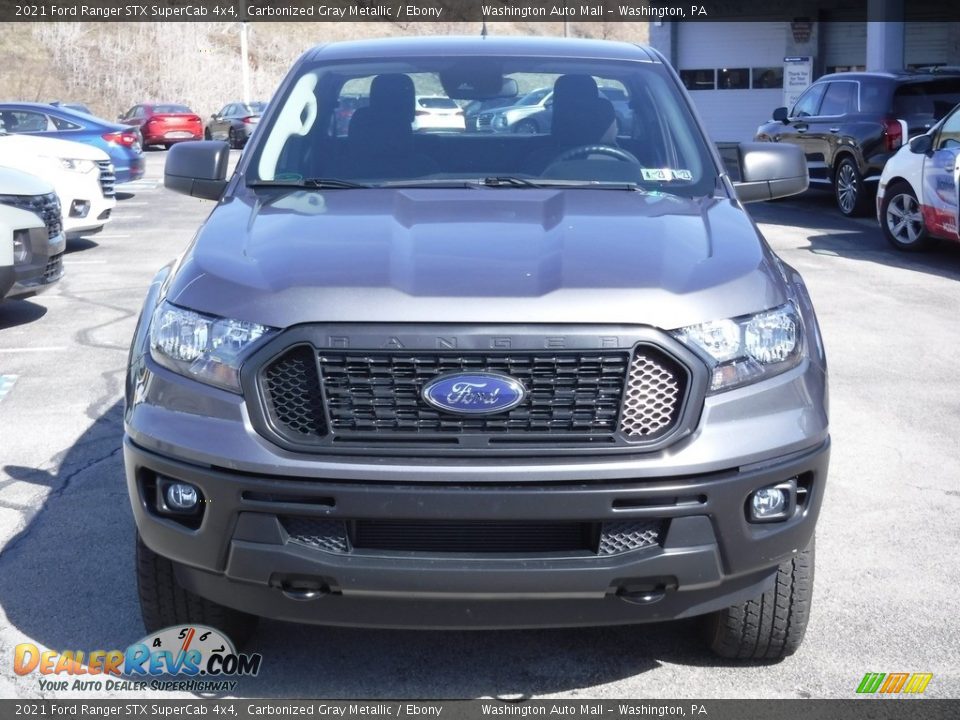 2021 Ford Ranger STX SuperCab 4x4 Carbonized Gray Metallic / Ebony Photo #6