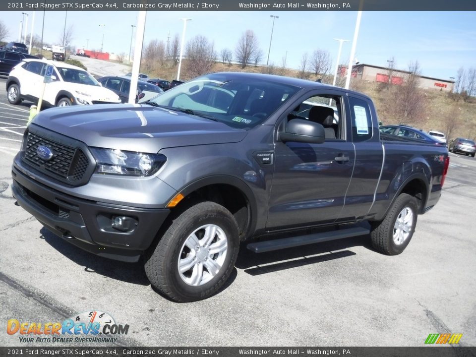 2021 Ford Ranger STX SuperCab 4x4 Carbonized Gray Metallic / Ebony Photo #7