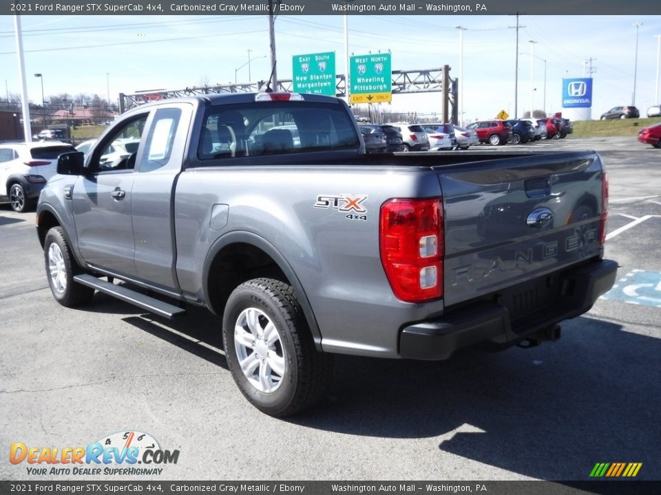 2021 Ford Ranger STX SuperCab 4x4 Carbonized Gray Metallic / Ebony Photo #9