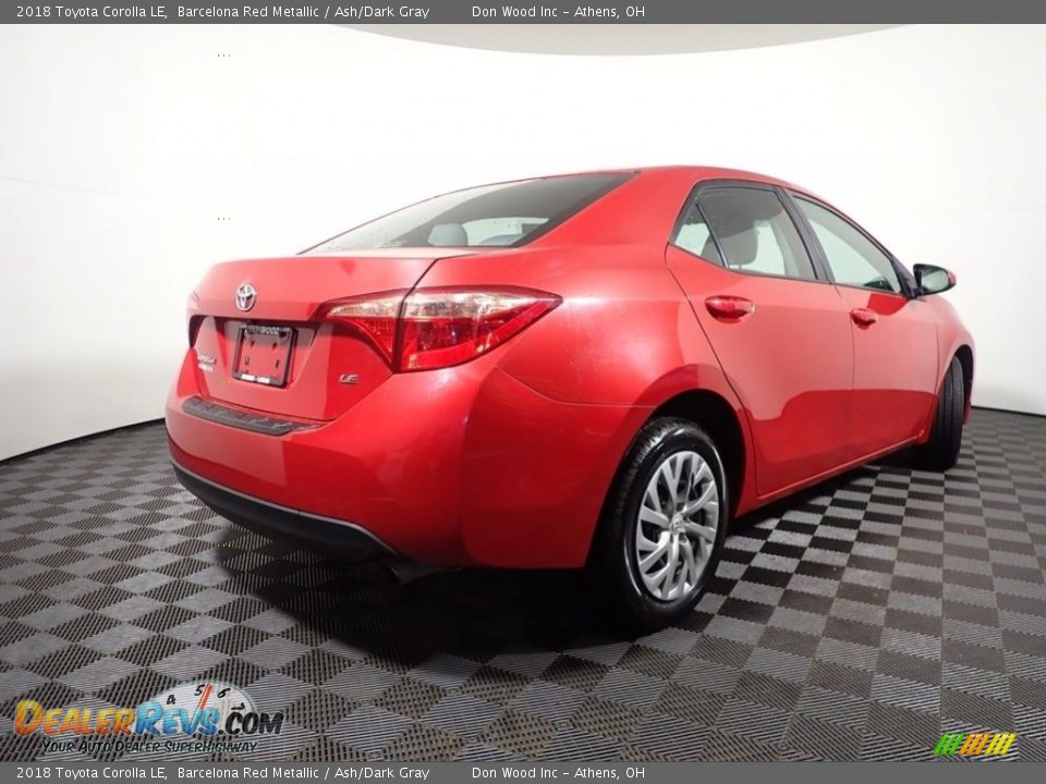 2018 Toyota Corolla LE Barcelona Red Metallic / Ash/Dark Gray Photo #14