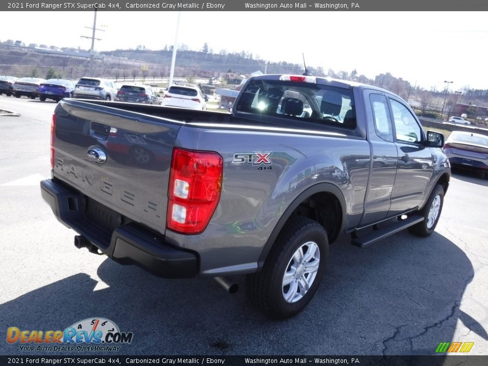 2021 Ford Ranger STX SuperCab 4x4 Carbonized Gray Metallic / Ebony Photo #12