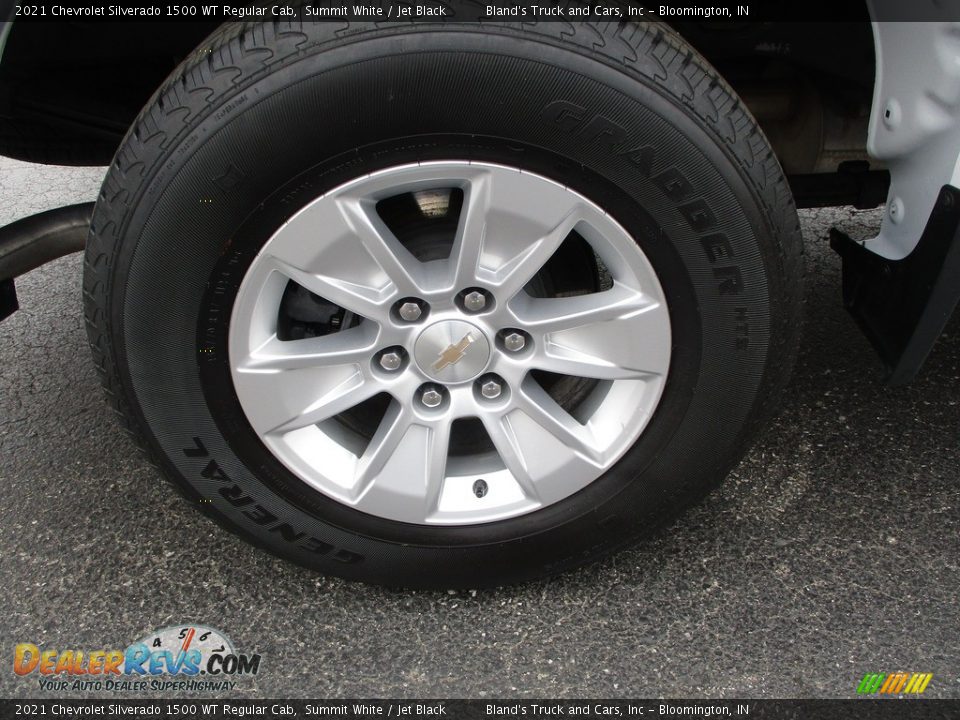 2021 Chevrolet Silverado 1500 WT Regular Cab Summit White / Jet Black Photo #21