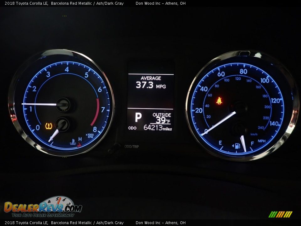 2018 Toyota Corolla LE Barcelona Red Metallic / Ash/Dark Gray Photo #24