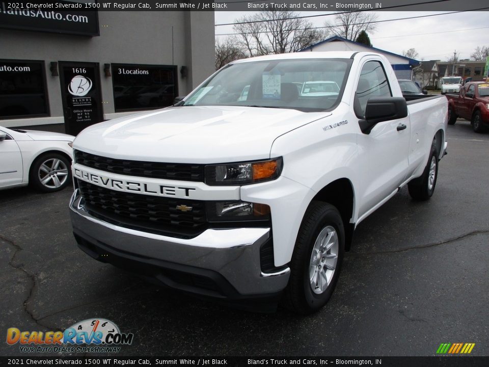 2021 Chevrolet Silverado 1500 WT Regular Cab Summit White / Jet Black Photo #2