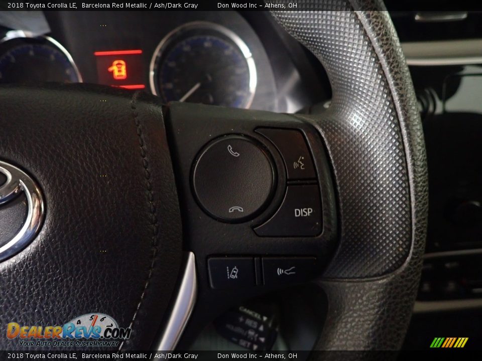 2018 Toyota Corolla LE Barcelona Red Metallic / Ash/Dark Gray Photo #26