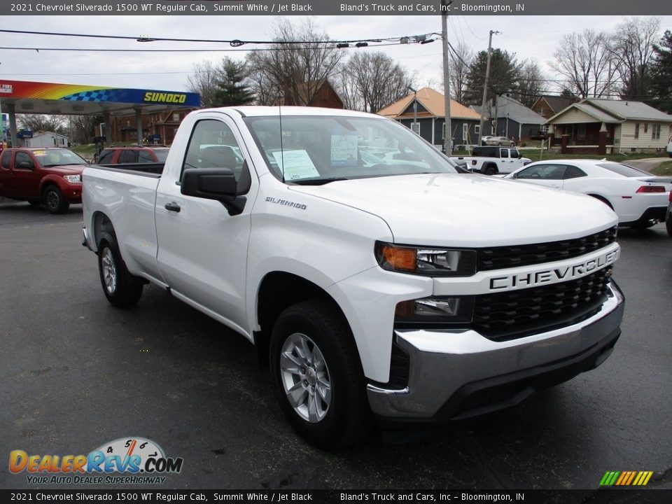 2021 Chevrolet Silverado 1500 WT Regular Cab Summit White / Jet Black Photo #5