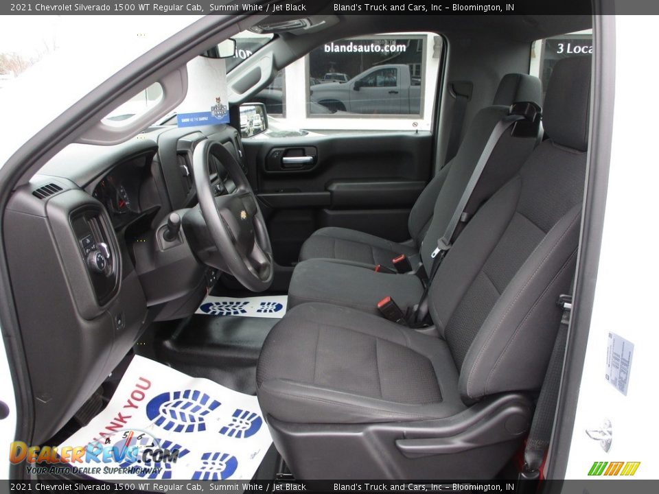 2021 Chevrolet Silverado 1500 WT Regular Cab Summit White / Jet Black Photo #7