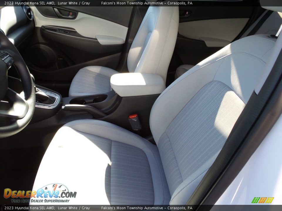 2023 Hyundai Kona SEL AWD Lunar White / Gray Photo #11