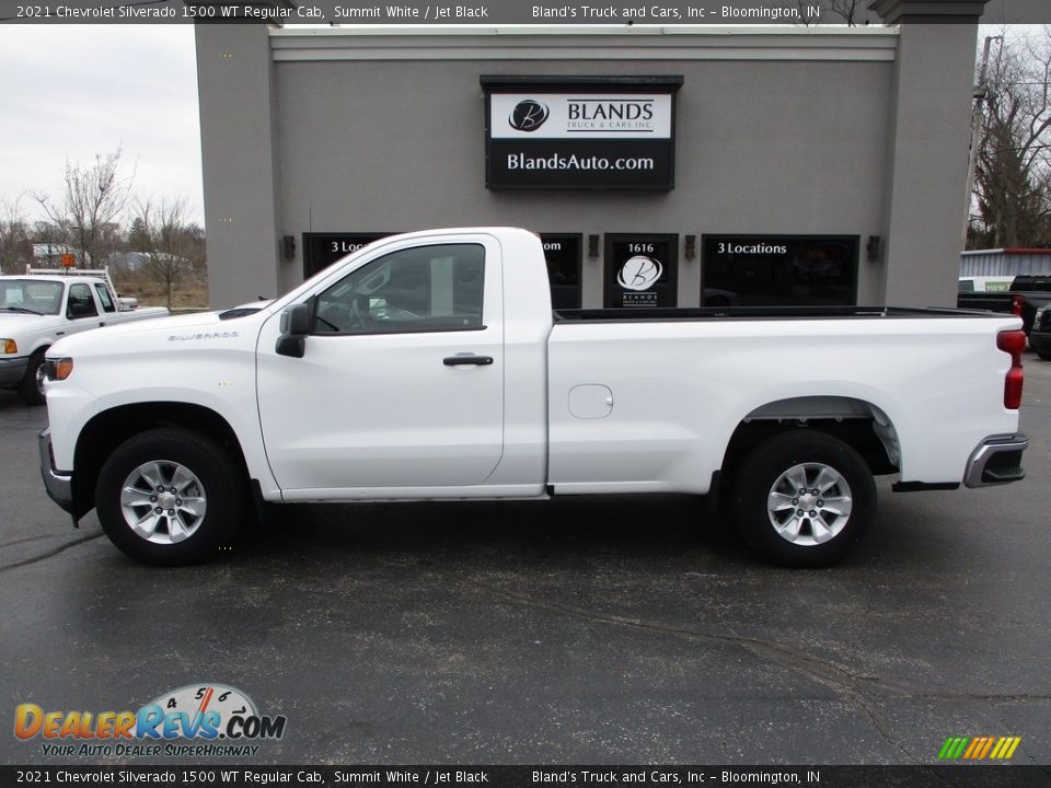 2021 Chevrolet Silverado 1500 WT Regular Cab Summit White / Jet Black Photo #1