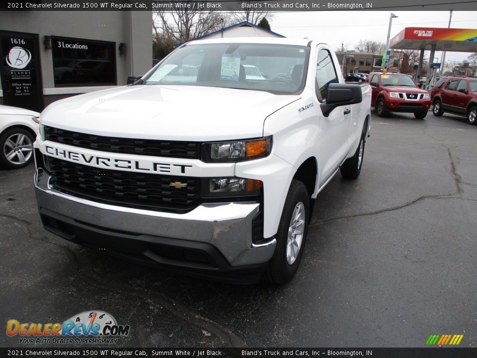 2021 Chevrolet Silverado 1500 WT Regular Cab Summit White / Jet Black Photo #2