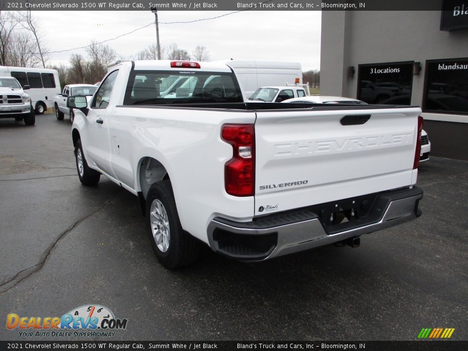 2021 Chevrolet Silverado 1500 WT Regular Cab Summit White / Jet Black Photo #3