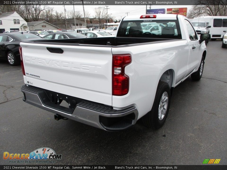 2021 Chevrolet Silverado 1500 WT Regular Cab Summit White / Jet Black Photo #4