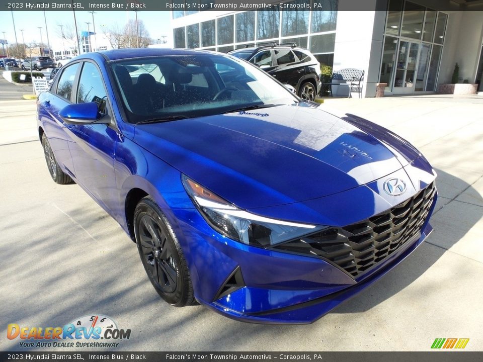 2023 Hyundai Elantra SEL Intense Blue / Black Photo #8