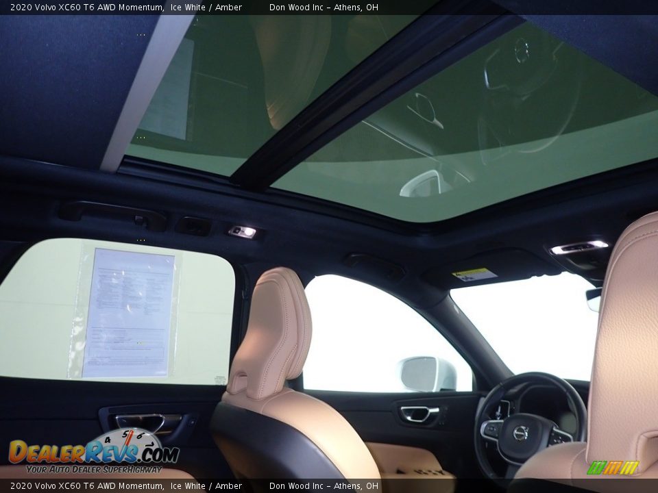 2020 Volvo XC60 T6 AWD Momentum Ice White / Amber Photo #2