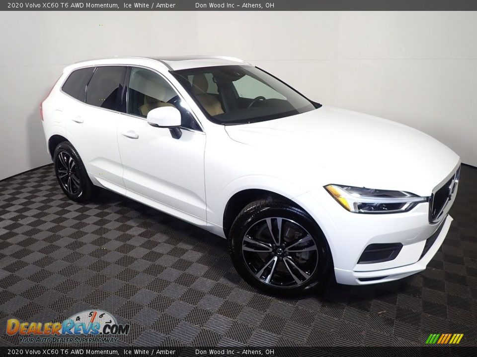 2020 Volvo XC60 T6 AWD Momentum Ice White / Amber Photo #4